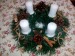Adventný veniec s prírodnými ozdobami